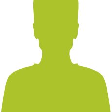 Male silhouette - green