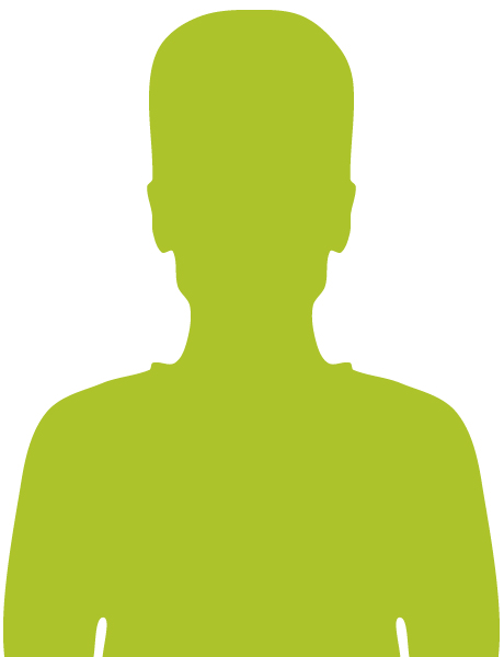 Male silhouette - green