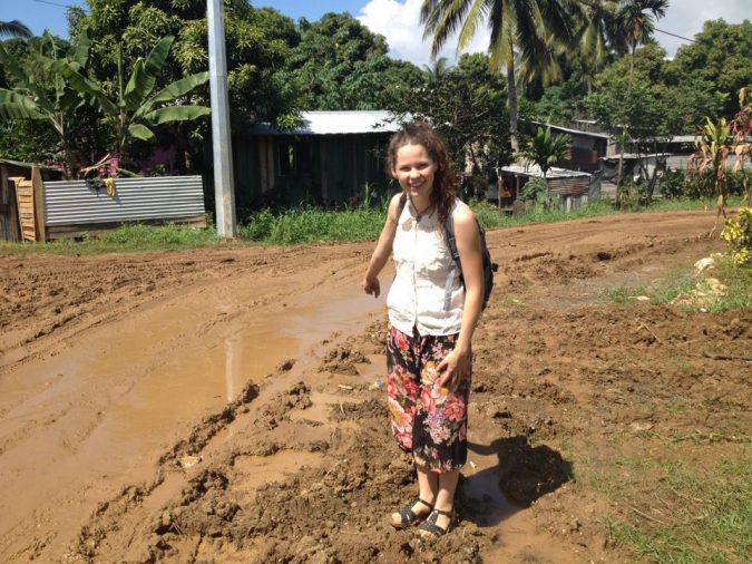 Catelyn during her AusAid placement in the Solomon Islands in 2013