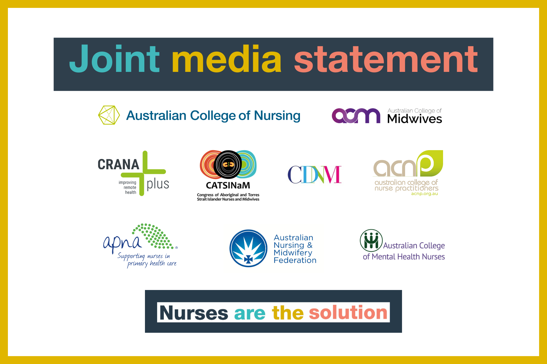 Joint media statement Joint media statement