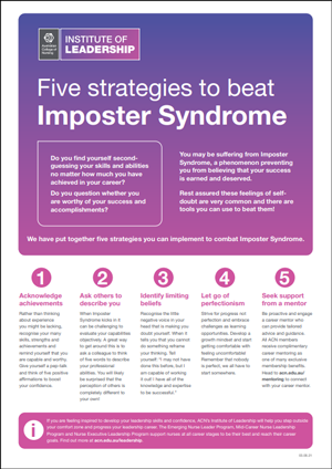 Five Strategies to beat Imposter Syndrome