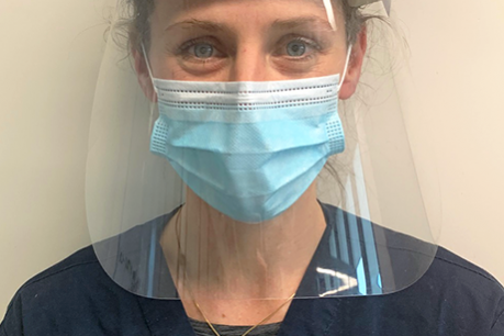 life-in-lockdown-its-like-a-battle Jessica donning PPE during the COVID-19 lockdown in Melbourne