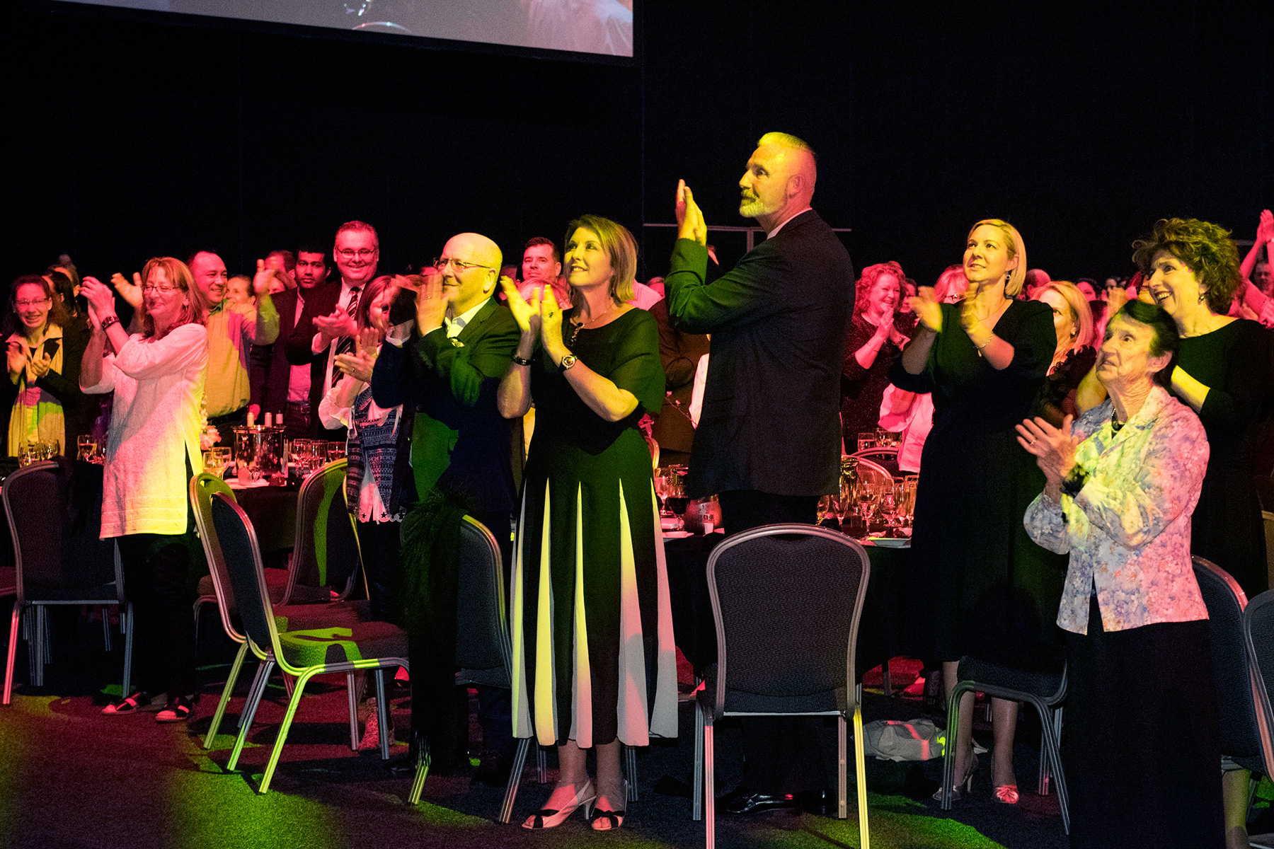 Delegates at our 2018 National Nursing Forum partaking in one minute of applause for nurses Delegates at our 2018 National Nursing Forum partaking in one minute of applause for nurses