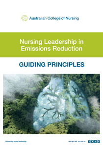 Nursing Leadership in Emissions Reduction Guiding Principles