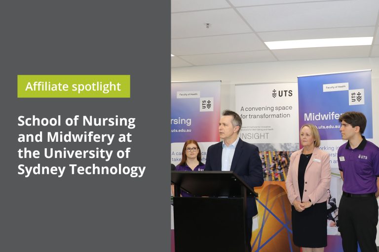 Affiliate Spotlight: School of Nursing and Midwifery at the University of Sydney Technology (UTS) Affiliate Spotlight: School of Nursing and Midwifery at the University of Sydney Technology (UTS)