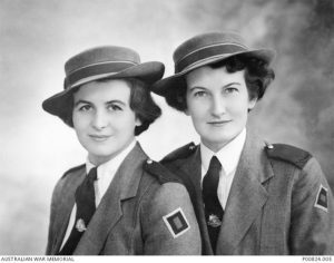 Two Nursing or Nurse Sisters from the Australian Army Nursing Service, Sister Ellen Louise 'Nell' Keats (left) and Sister Elizabeth Merle Pyman (right). Nell Keats will be honoured in a Last Post Ceremony on 16 February. Source is the Australian War Memorial