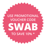 Use promotional voucher code SWAB to save 10%