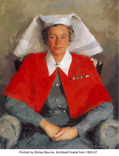 Vivian Bullwinkel - Portrait by Shirley Bourne, Archibald finalist from 1955-57